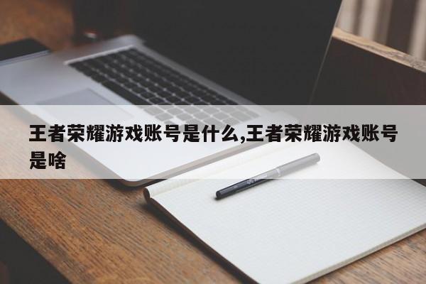 王者荣耀游戏账号是什么,王者荣耀游戏账号是啥